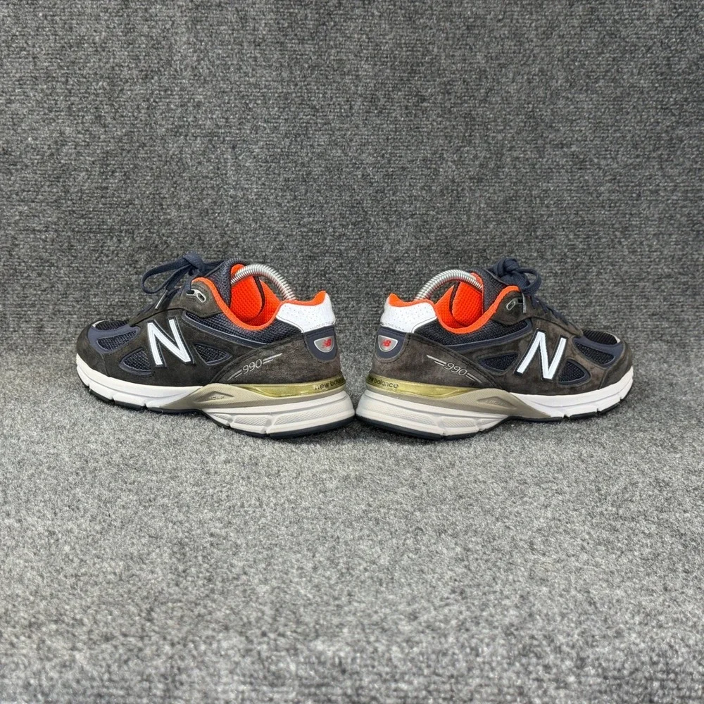 New Balance 990 v4 Retro Athletic Shoes Women's 9 Blue Suede Comfort Walking USA